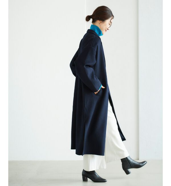 le.coeur blanc「ウールライクワイドクロップドパンツ」|スラックス|