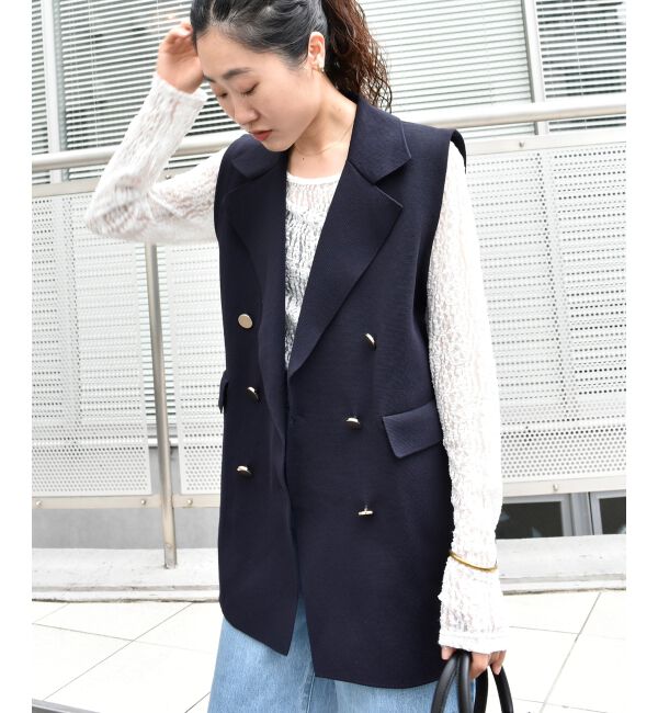  「《手洗い可能》TORRAZZO DONNAミラノリブニットベスト」|その他|