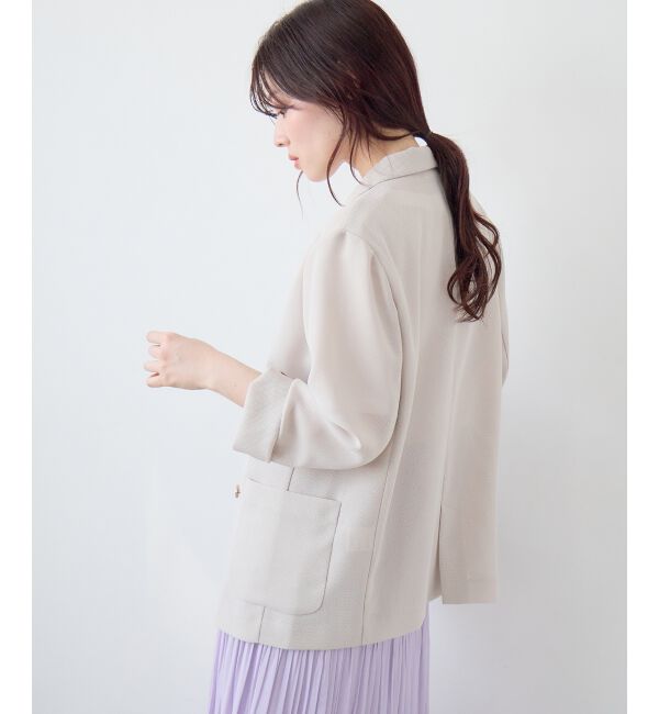  「【手洗い可】メッシュダブルブレストジャケット」|その他|