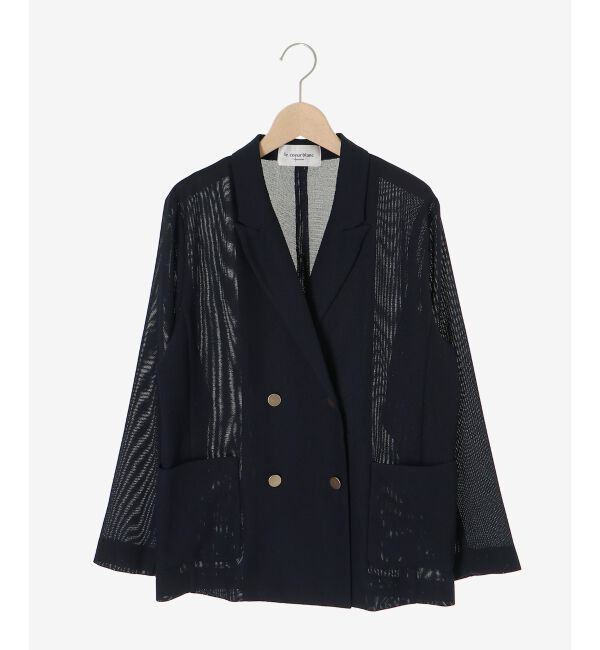  「【手洗い可】メッシュダブルブレストジャケット」|その他|