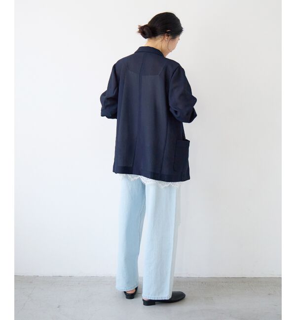  「【手洗い可】メッシュダブルブレストジャケット」|その他|