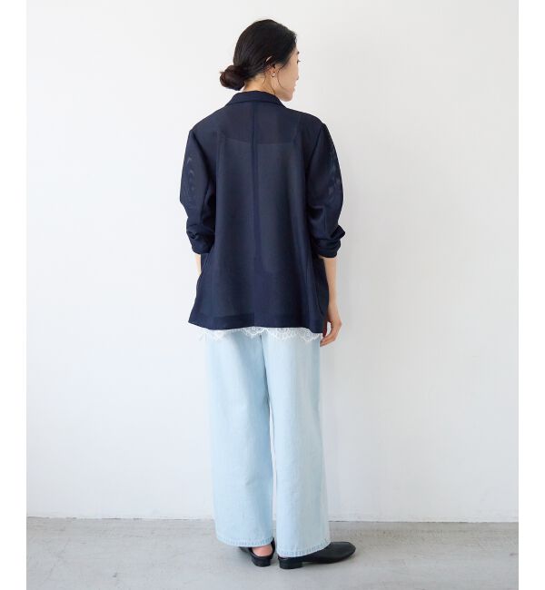  「【手洗い可】メッシュダブルブレストジャケット」|その他|