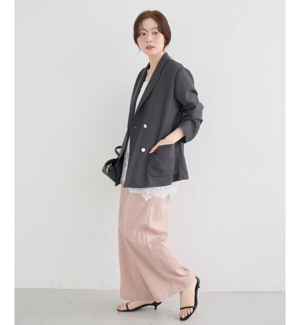  「【手洗い可】メッシュダブルブレストジャケット」|その他|