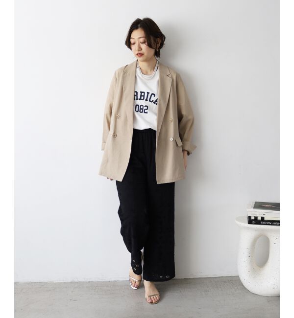  「《WEB限定》カレッジロゴオーバーTシャツ」|Tシャツ・カットソー|
