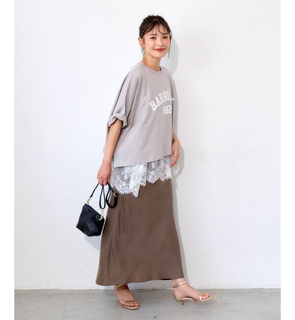  「《WEB限定》カレッジロゴオーバーTシャツ」|Tシャツ・カットソー|