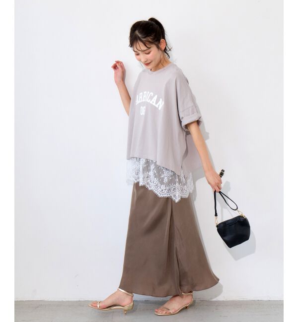  「《WEB限定》カレッジロゴオーバーTシャツ」|Tシャツ・カットソー|