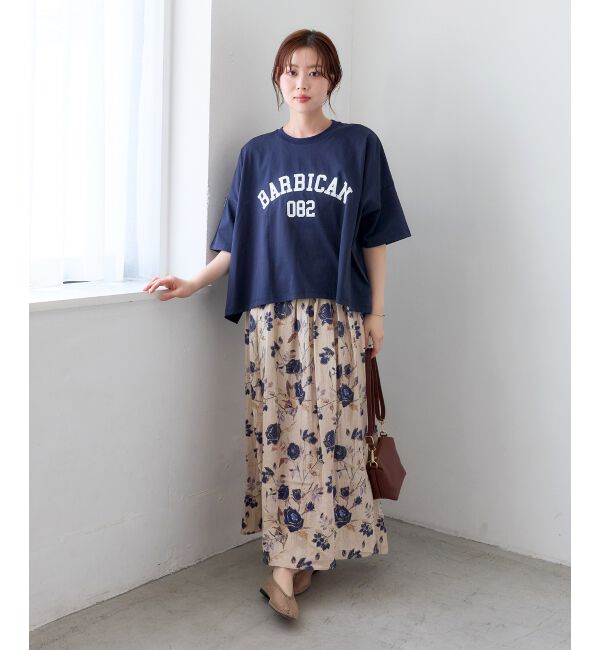  「《WEB限定》カレッジロゴオーバーTシャツ」|Tシャツ・カットソー|