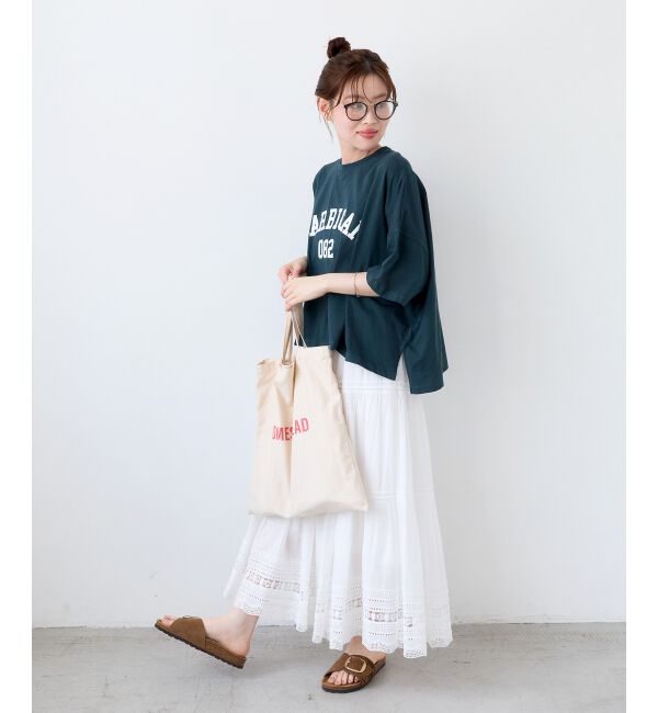  「《WEB限定》カレッジロゴオーバーTシャツ」|Tシャツ・カットソー|