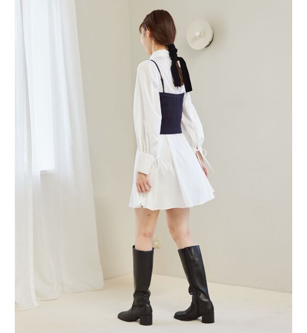 MAJESTICLEGON「ビスチェセットミニシャツワンピース」|ワンピース|