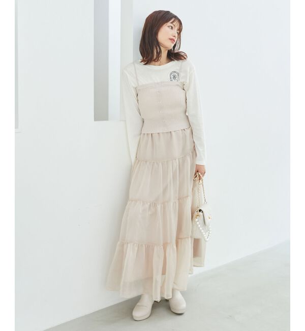 MAJESTICLEGON「ビスチェセットミニシャツワンピース」|ワンピース|