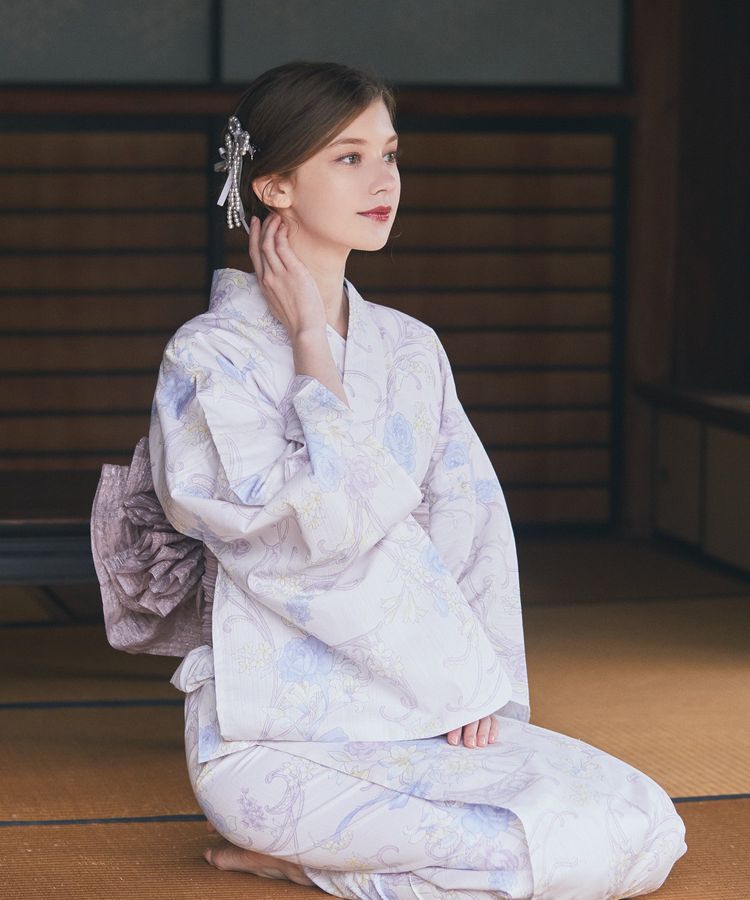 Maison de FLEUR「【兵児帯セット】フローラル浴衣」|その他|