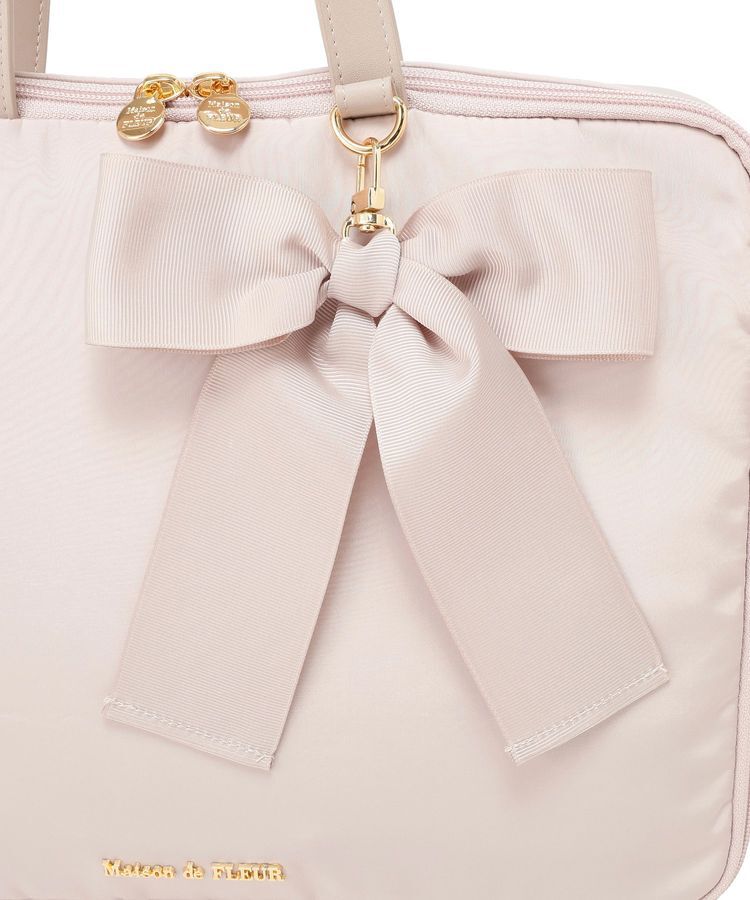 Maison de FLEUR「【PCスタンド内蔵】リボンチャーム付きPCケース」|その他|