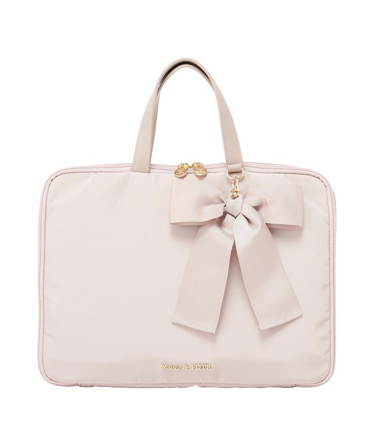 Maison de FLEUR「【PCスタンド内蔵】リボンチャーム付きPCケース」|その他|