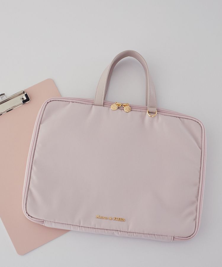 Maison de FLEUR「【PCスタンド内蔵】リボンチャーム付きPCケース」|その他|