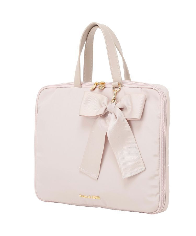 Maison de FLEUR「【PCスタンド内蔵】リボンチャーム付きPCケース」|その他|