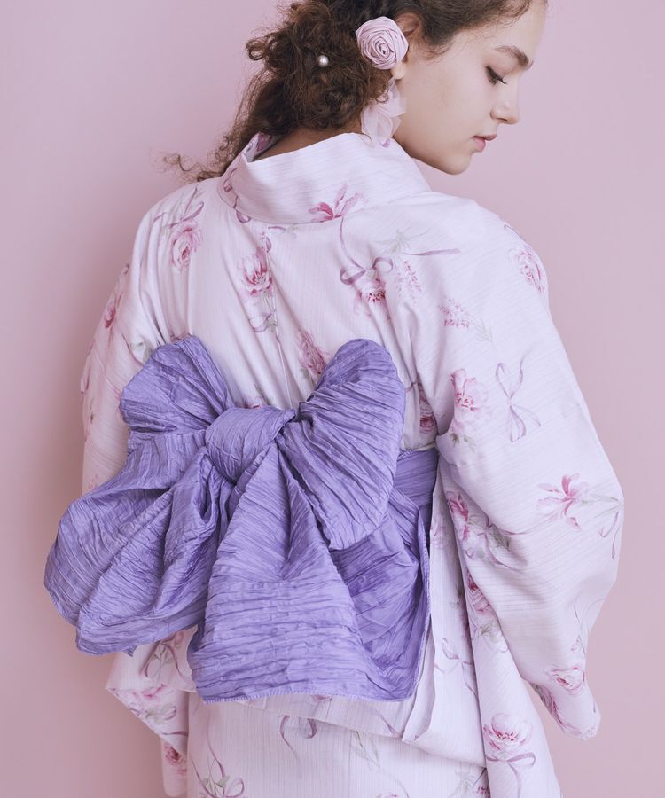 Maison de FLEUR「【セパレート/兵児帯セット】ローズリボン セパレート浴衣」|その他|