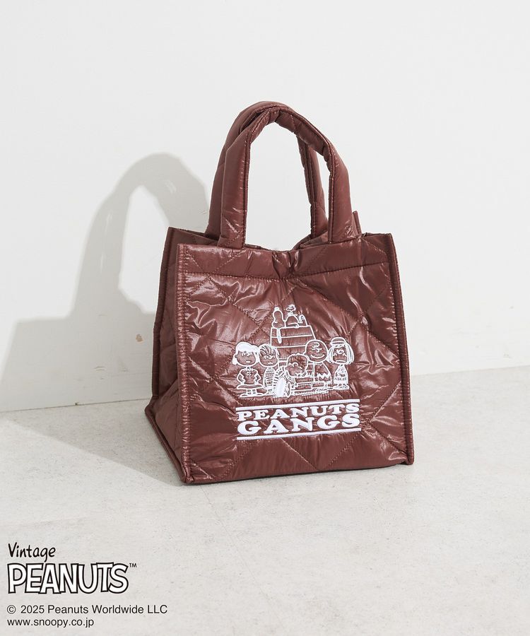 Green Parks「■PEANUTS パフィーキュービックバッグ」|トートバッグ|Brown