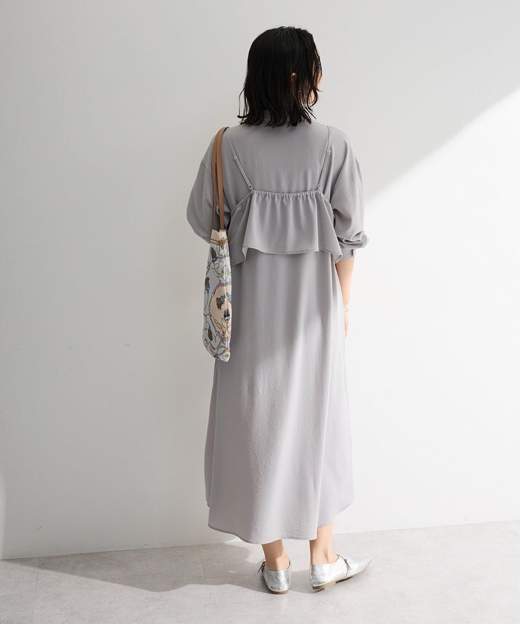 Green Parks「SET2点フリルビスチェ＋シャツワンピース」|ワンピース|
