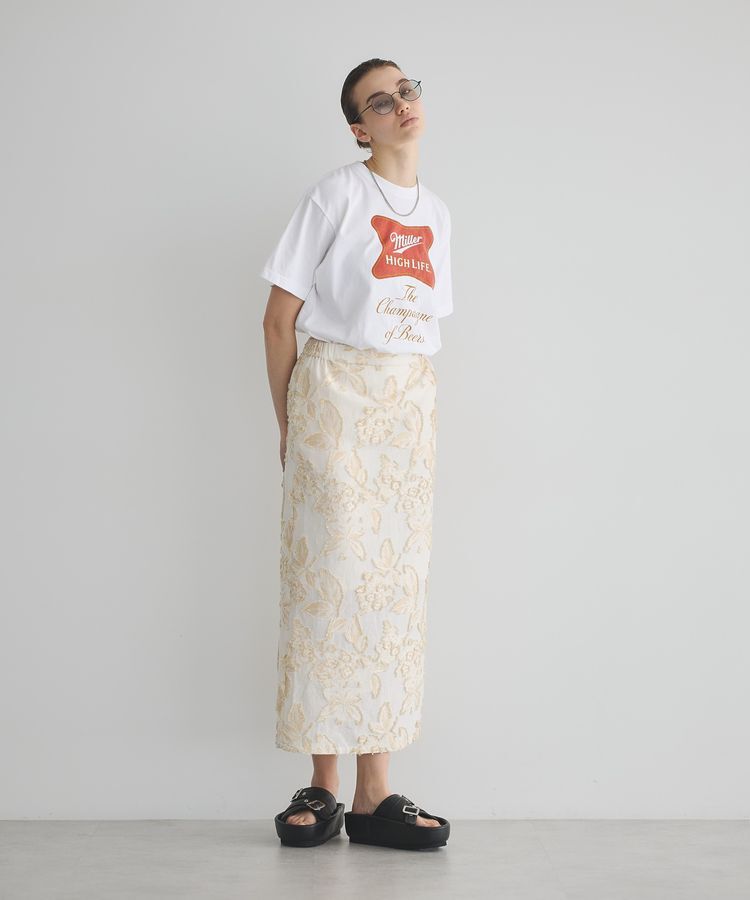 GARAGE OF GOOD CLOTHING「カットジャガード柄タイトスカートA」|タイト|
