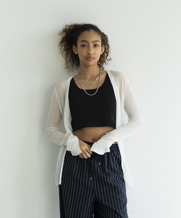 GARAGE OF GOOD CLOTHING「ミニマルシアーカーデ」|カーディガン|Off White