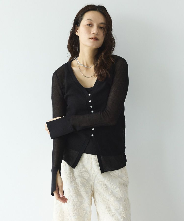 GARAGE OF GOOD CLOTHING「ミニマルシアーカーデ」|カーディガン|Black