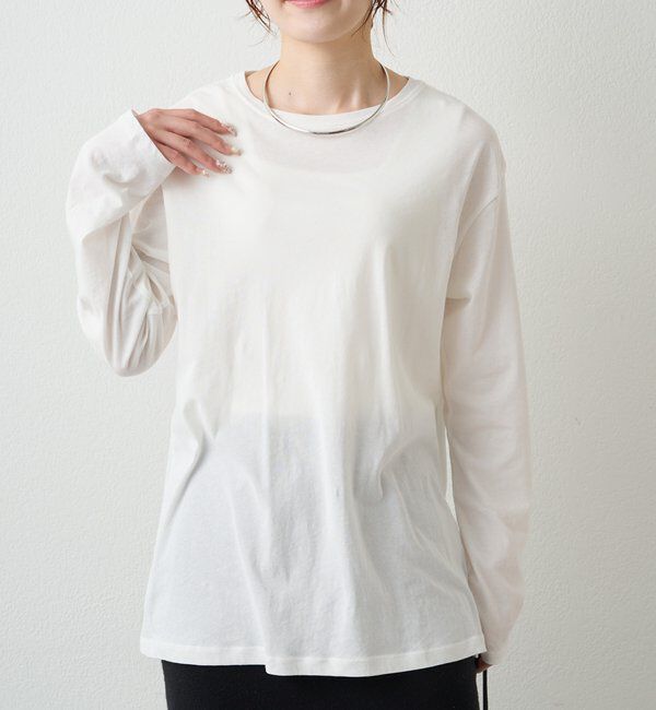  「【春カラーで登場！】コットンシアーカットソー」|Tシャツ・カットソー|