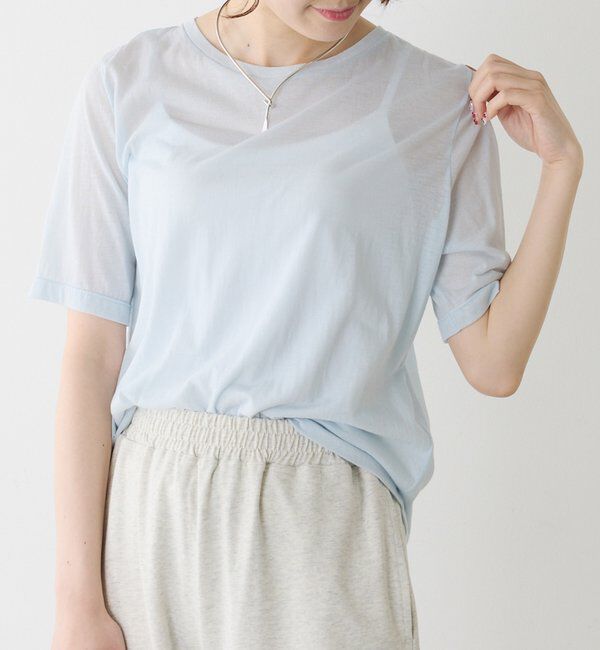  「シアーシンプルTシャツ」|Tシャツ・カットソー|