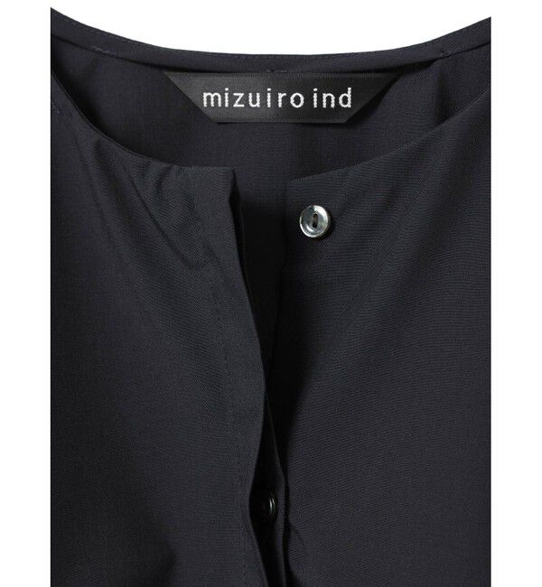 mizuiro ind「mizuiro ind ドローストリングシャツ」|シャツ・ブラウス|