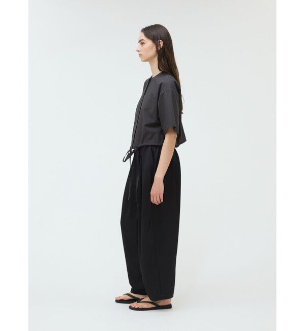mizuiro ind「mizuiro ind ドローストリングシャツ」|シャツ・ブラウス|