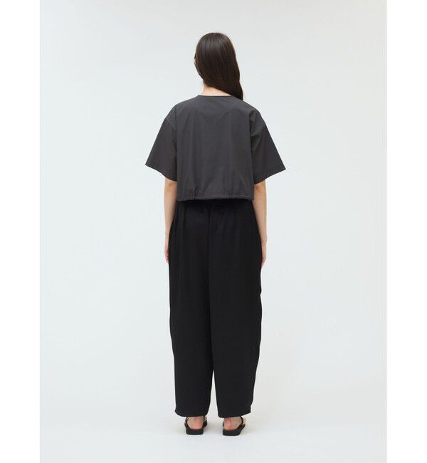 mizuiro ind「mizuiro ind ドローストリングシャツ」|シャツ・ブラウス|