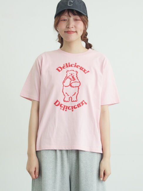Samansa Mos2「【メルヘン&times;Samansa Mos2】発泡プリントTシャツ」|Tシャツ・カットソー|