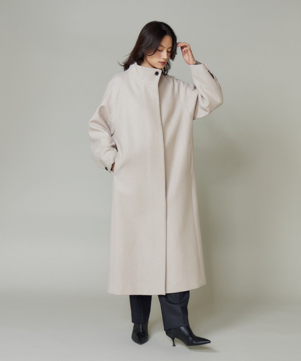 la veille by SUPERIOR CLOSET「スタンドカラーコート」|ステンカラーコート|
