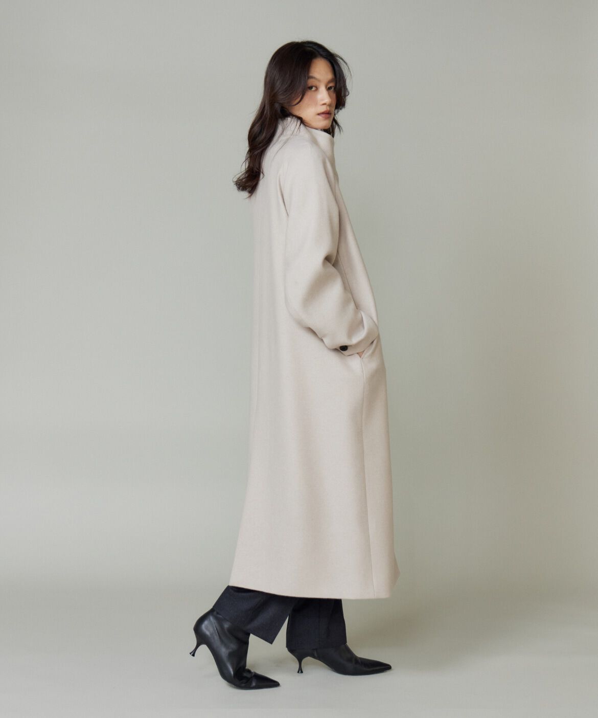 la veille by SUPERIOR CLOSET「スタンドカラーコート」|ステンカラーコート|