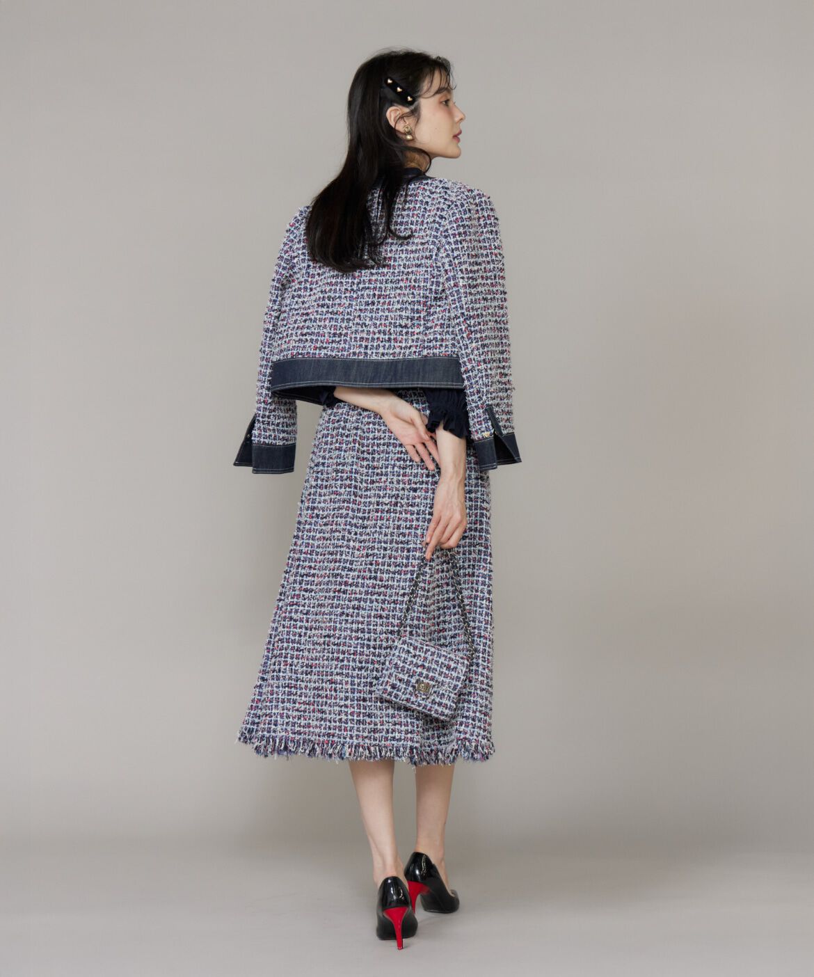 Maglie le cassetto「《M Maglie le cassetto》デニムファンシーツイードジャケット」|その他|