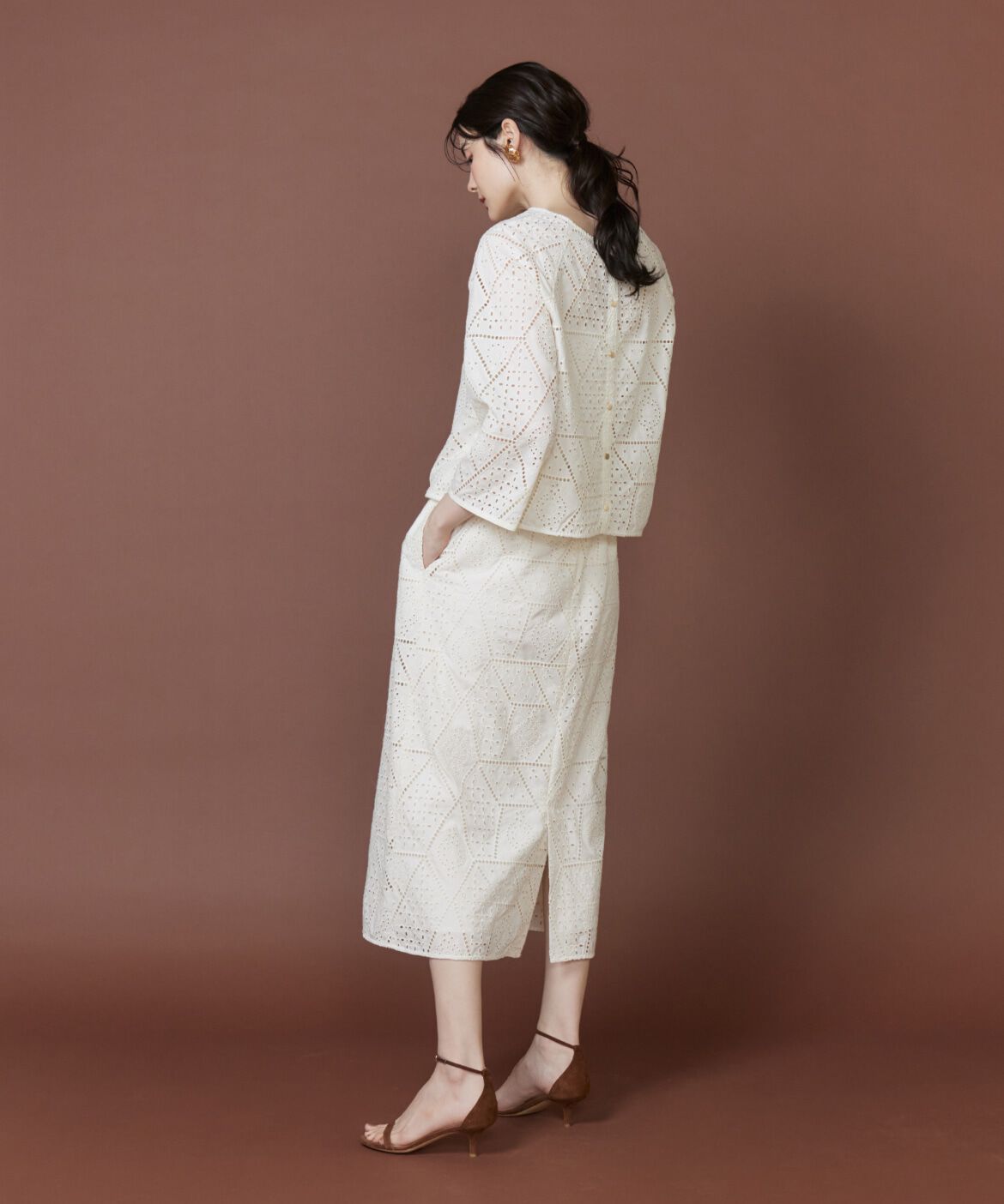 Le Souk「《大きいサイズ》2WAYレースブラウス」|シャツ・ブラウス|