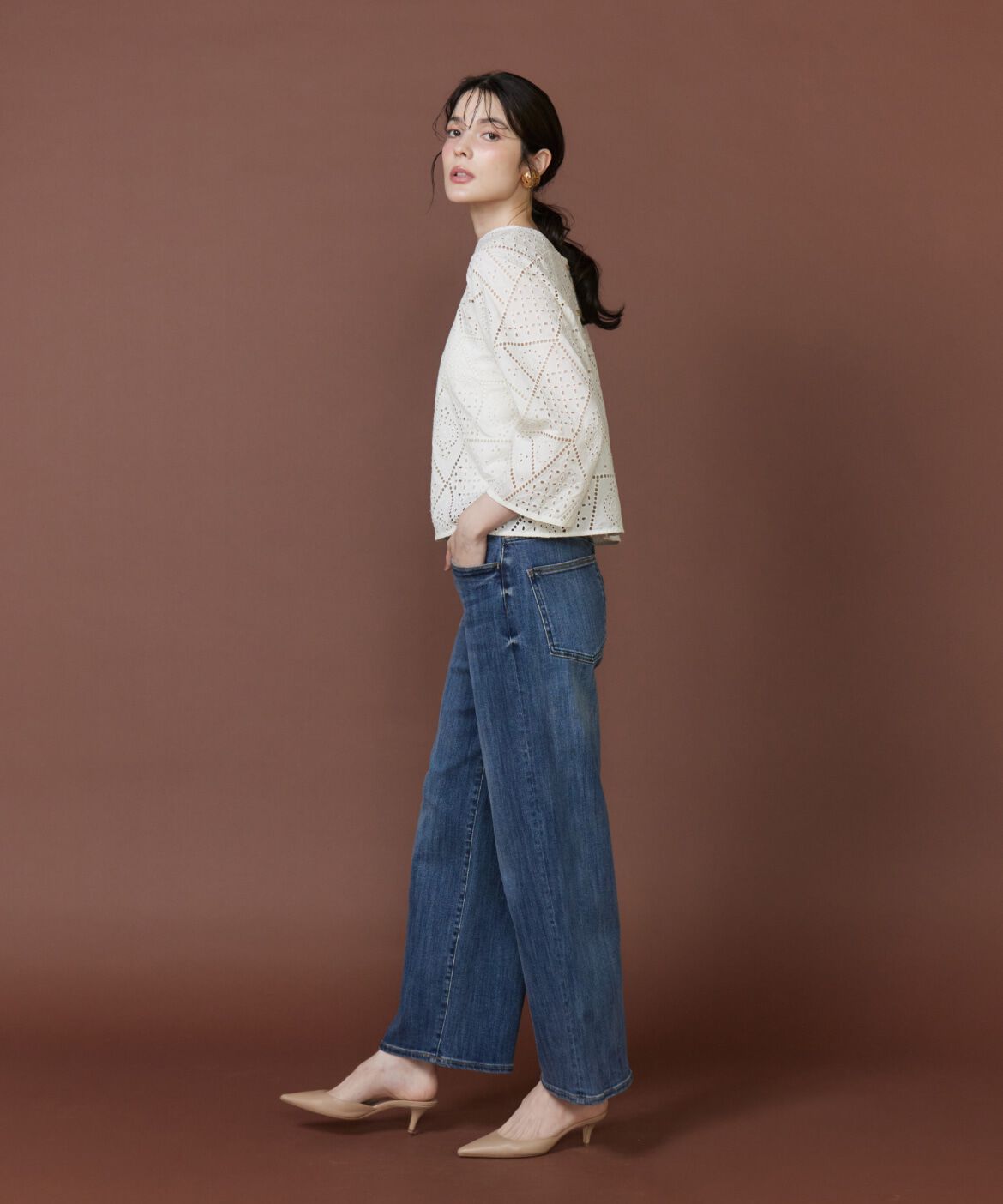 Le Souk「《大きいサイズ》2WAYレースブラウス」|シャツ・ブラウス|