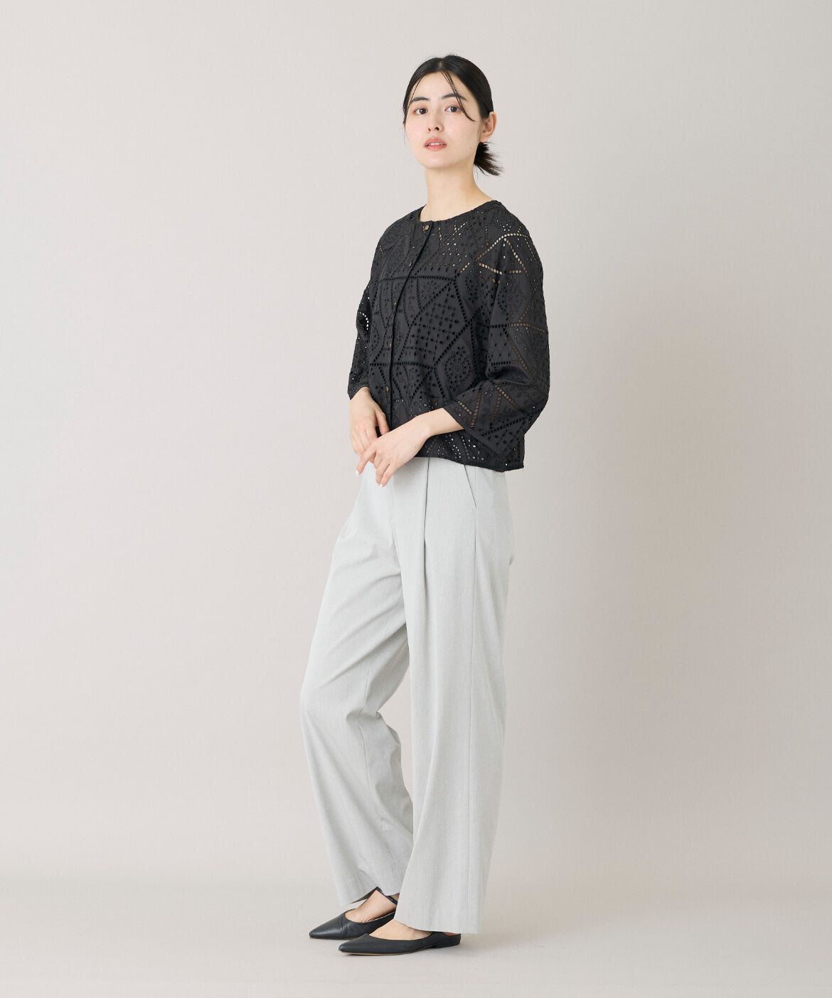 Le Souk「《大きいサイズ》2WAYレースブラウス」|シャツ・ブラウス|