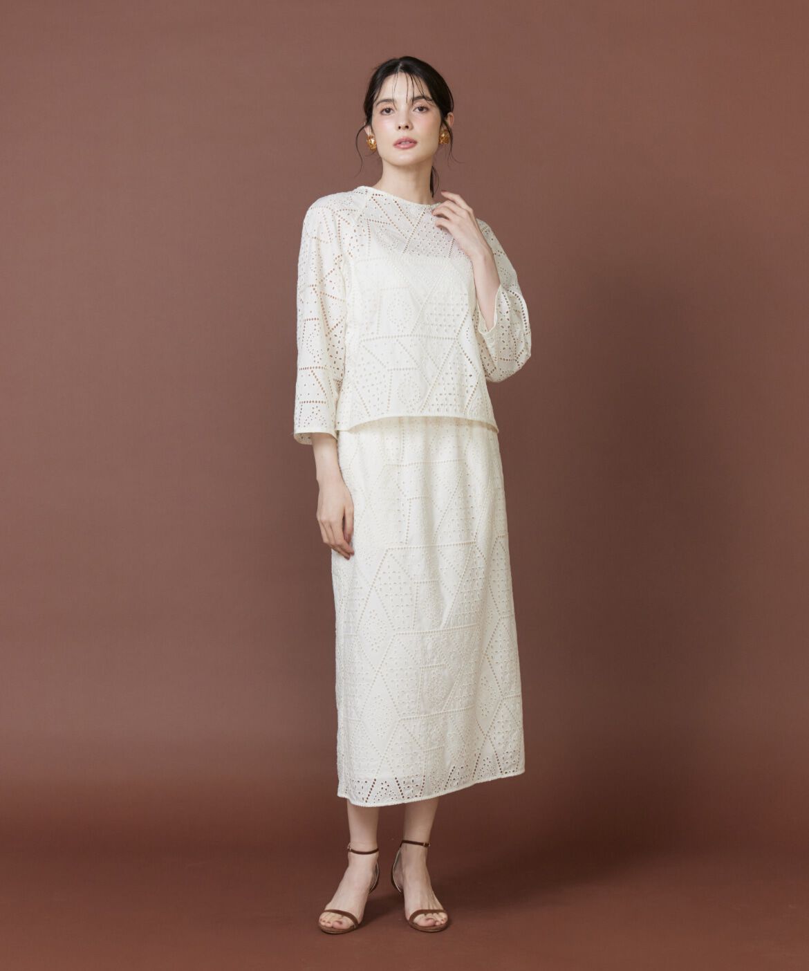 Le Souk「《大きいサイズ》2WAYレースブラウス」|シャツ・ブラウス|