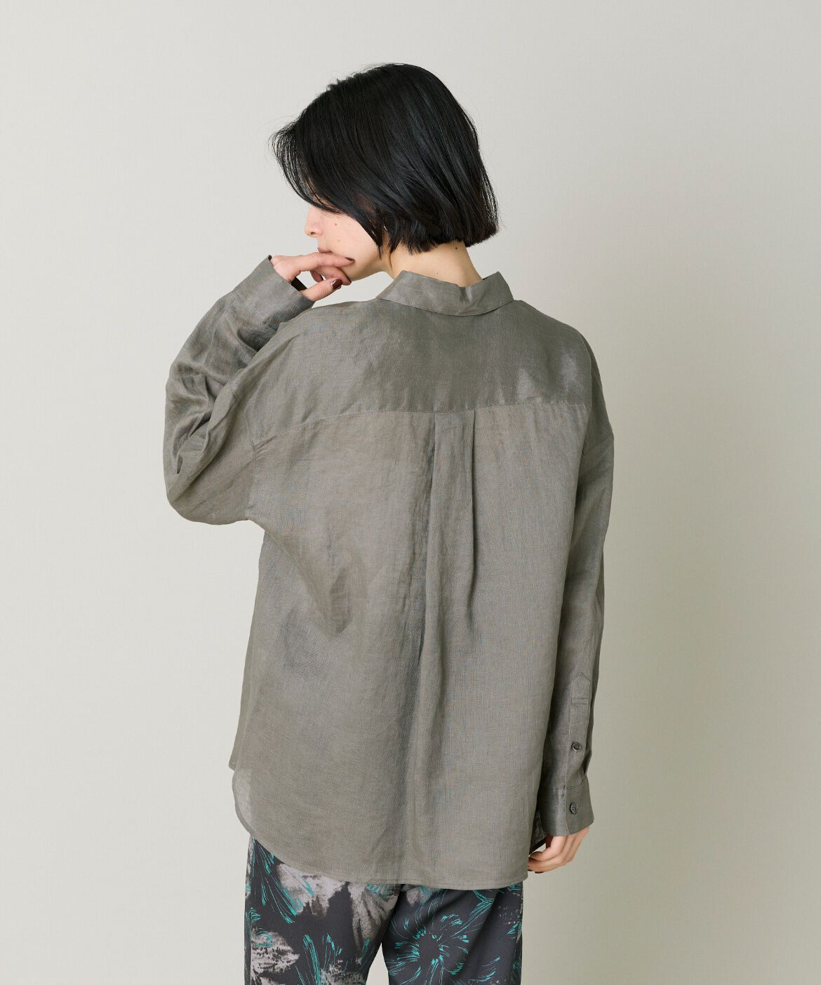 7-IDconcept.「《大きいサイズ》リネンシャツ｜上質な麻素材で涼しく快適な一枚」|シャツ・ブラウス|