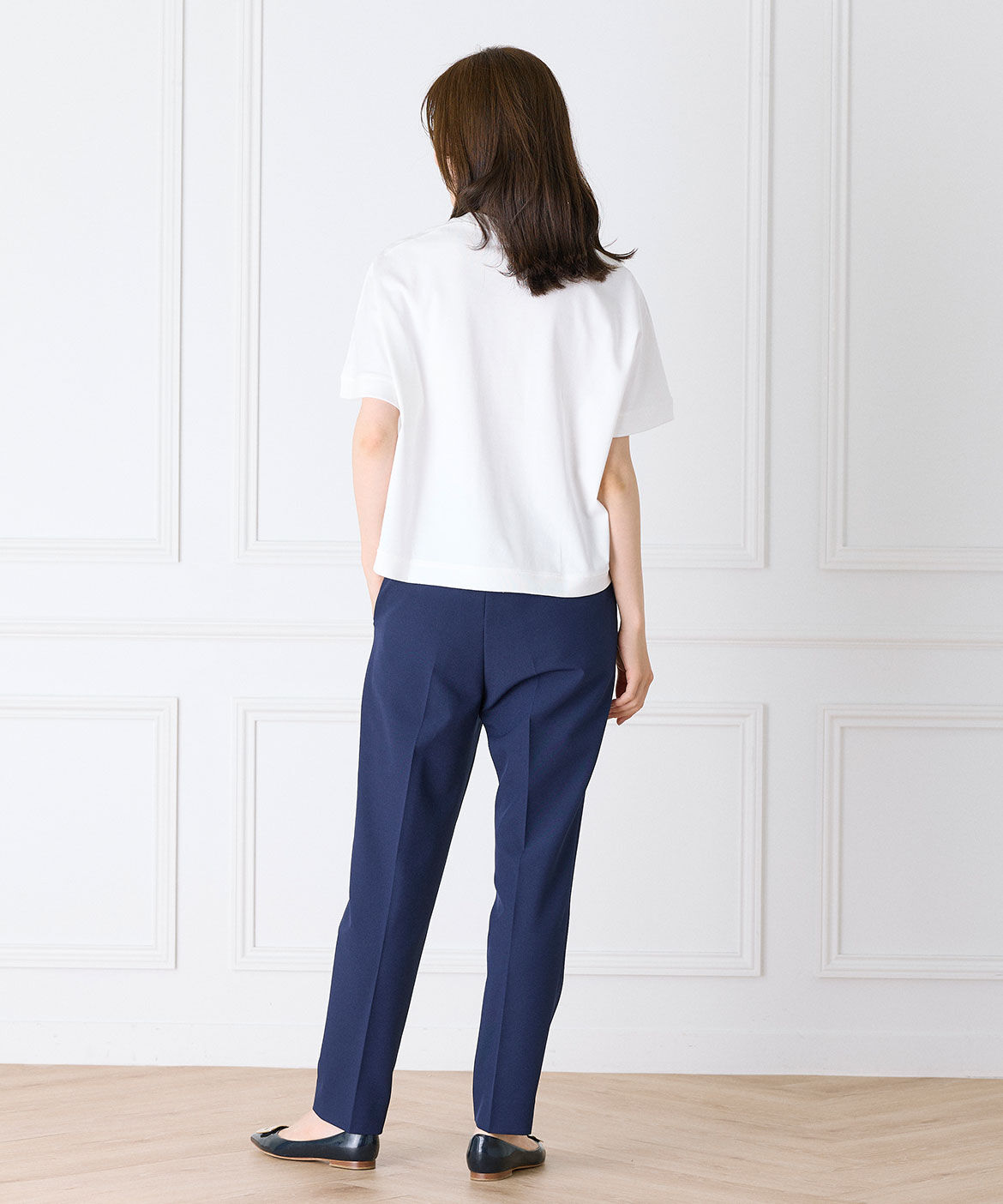 INED「《大きいサイズ》ドルマンスリーブTシャツ」|Tシャツ・カットソー|