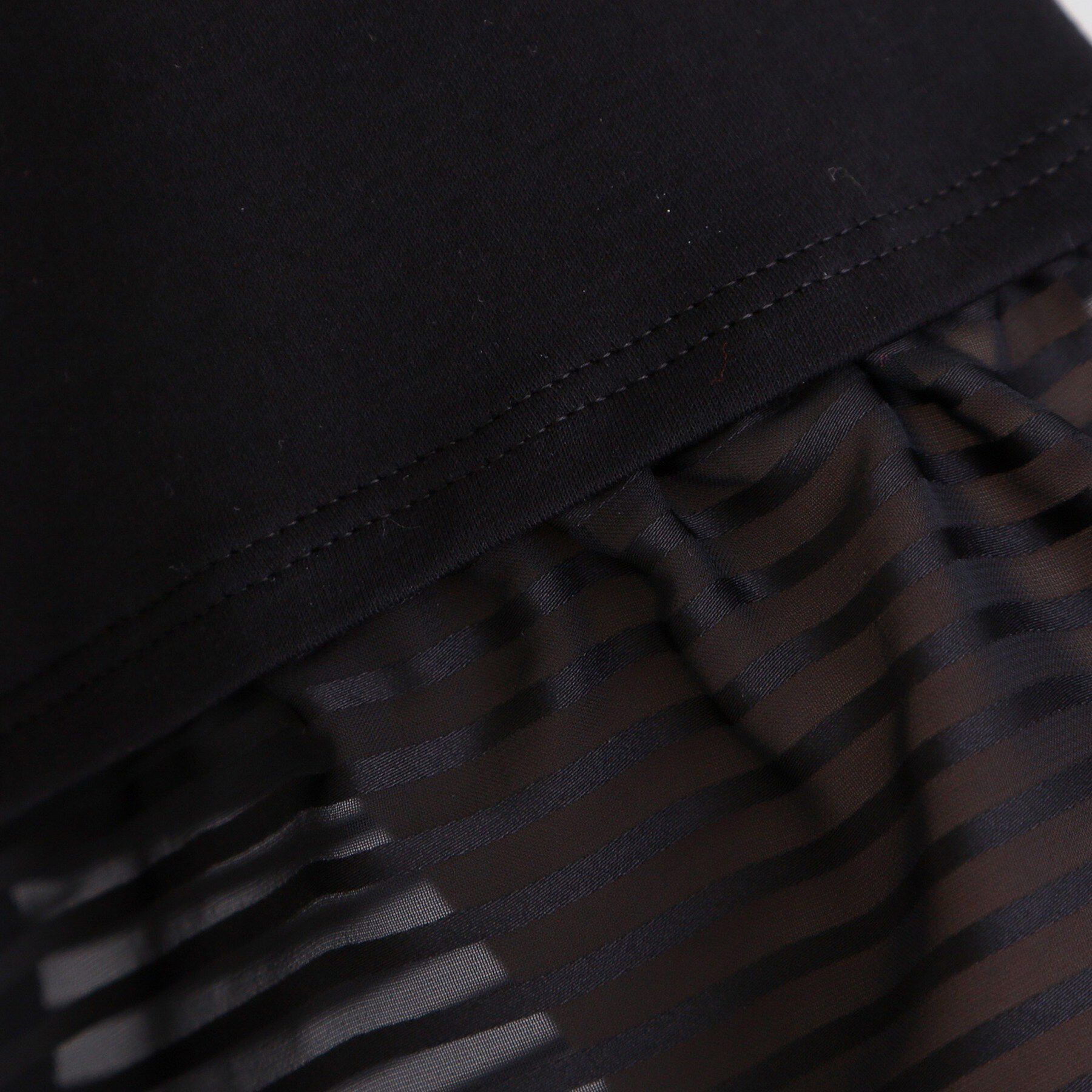 COUP DE CHANCE「【5分袖／日本製／接触冷感】異素材ドッキングカットソー」|Tシャツ・カットソー|