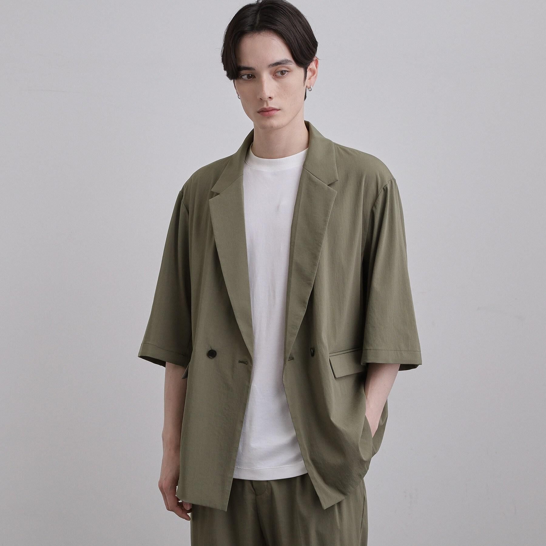 tk.TAKEO KIKUCHI「【接触冷感／UVCUT／セットアップ対応可】COOL PLAY5部袖ジャケット」|テーラードジャケット|
