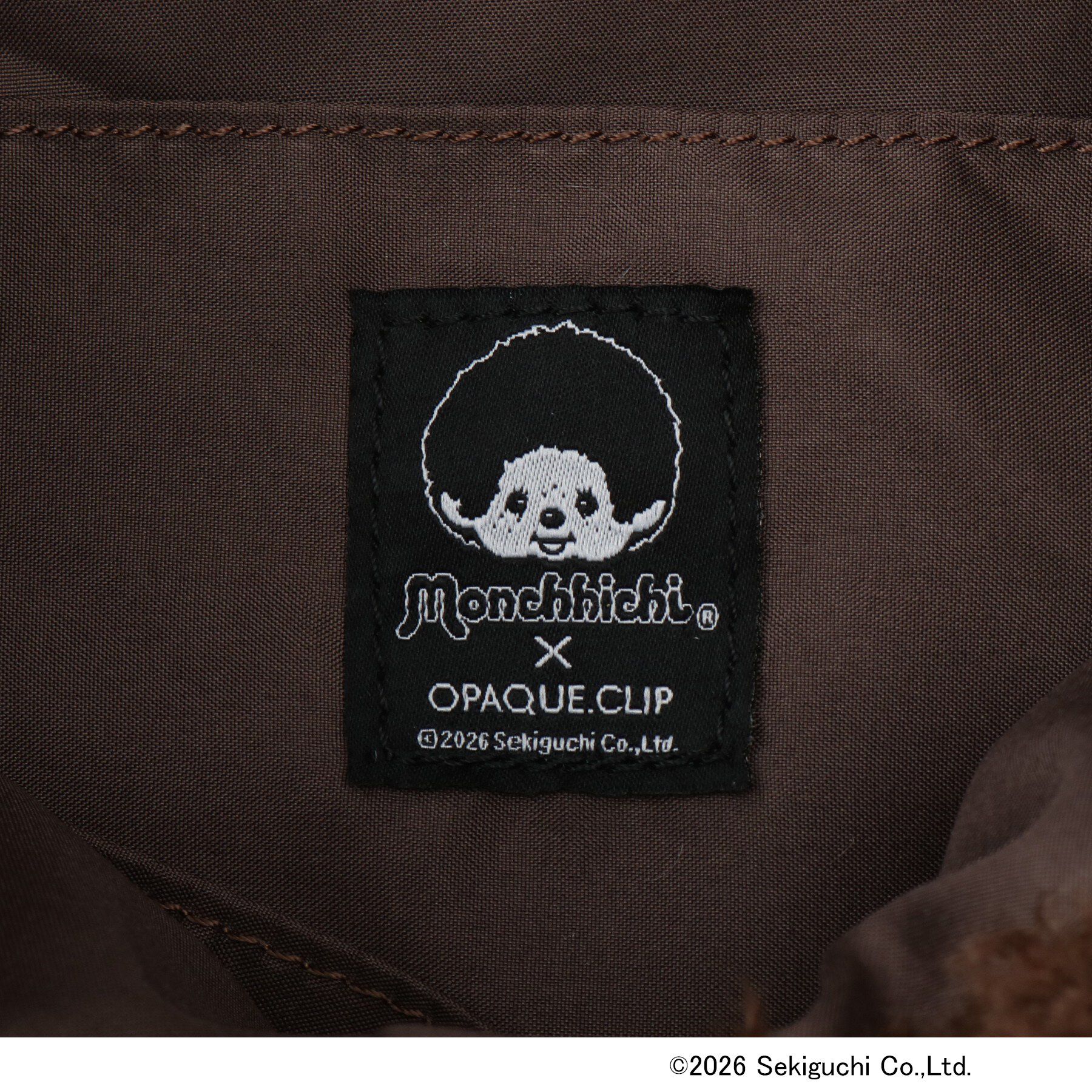 OPAQUE.CLIP「【モンチッチ】フェイス刺しゅうボアA4トートバッグ」|トートバッグ|