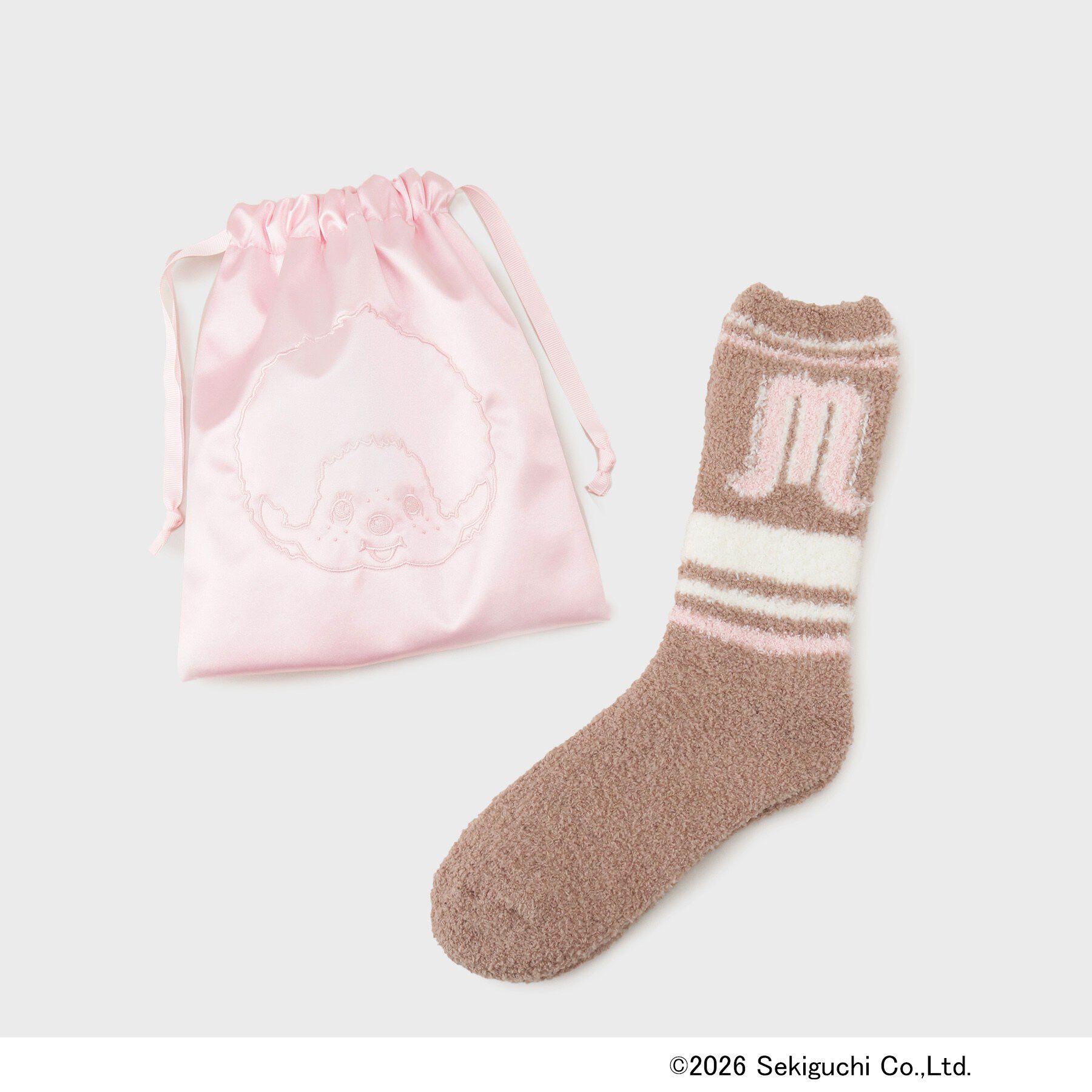 OPAQUE.CLIP「【モンチッチ】サテン巾着付きルームソックス」|ソックス|