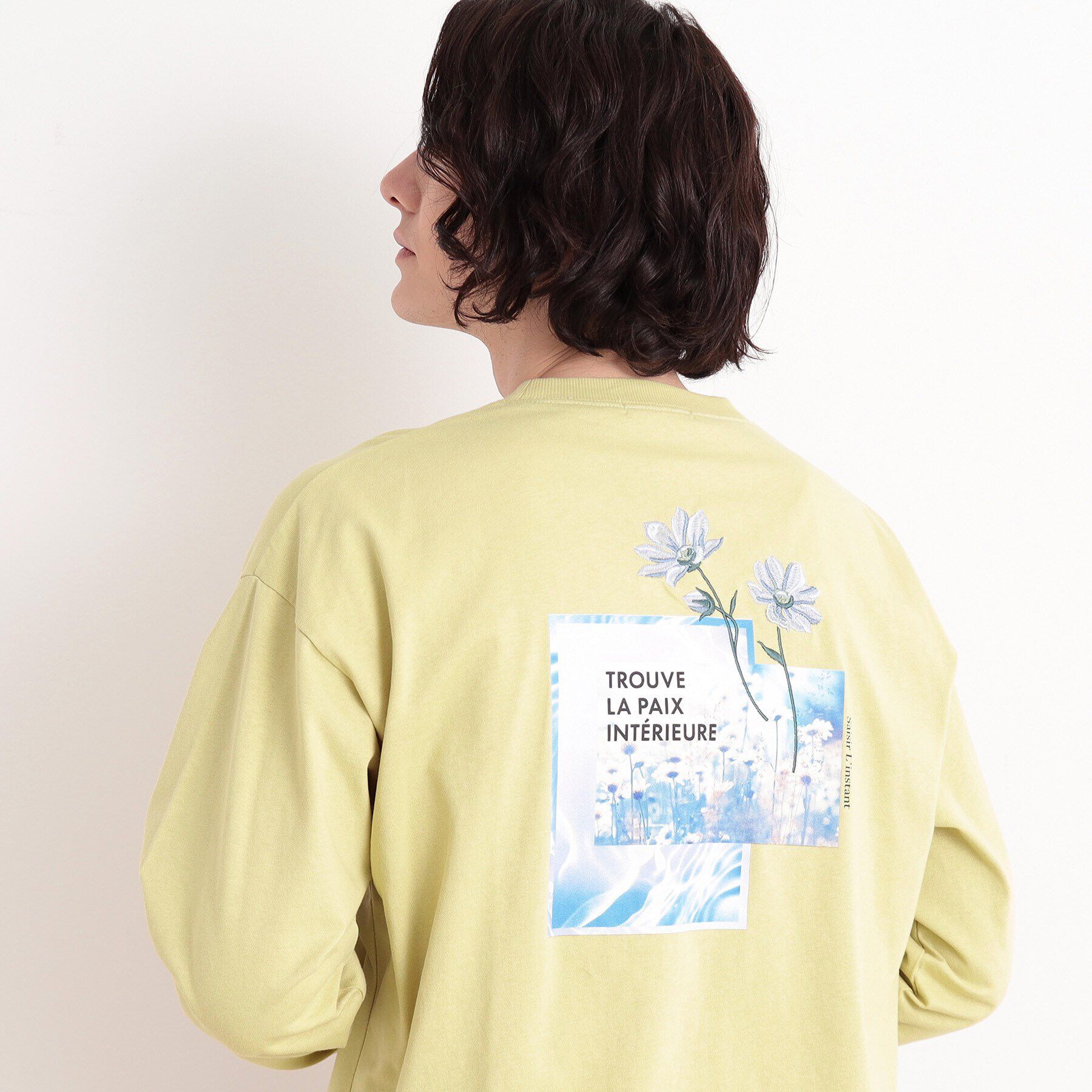 THE SHOP TK「オーガニックコットンフォトプリントTシャツ」|Tシャツ・カットソー|イエロー(431)