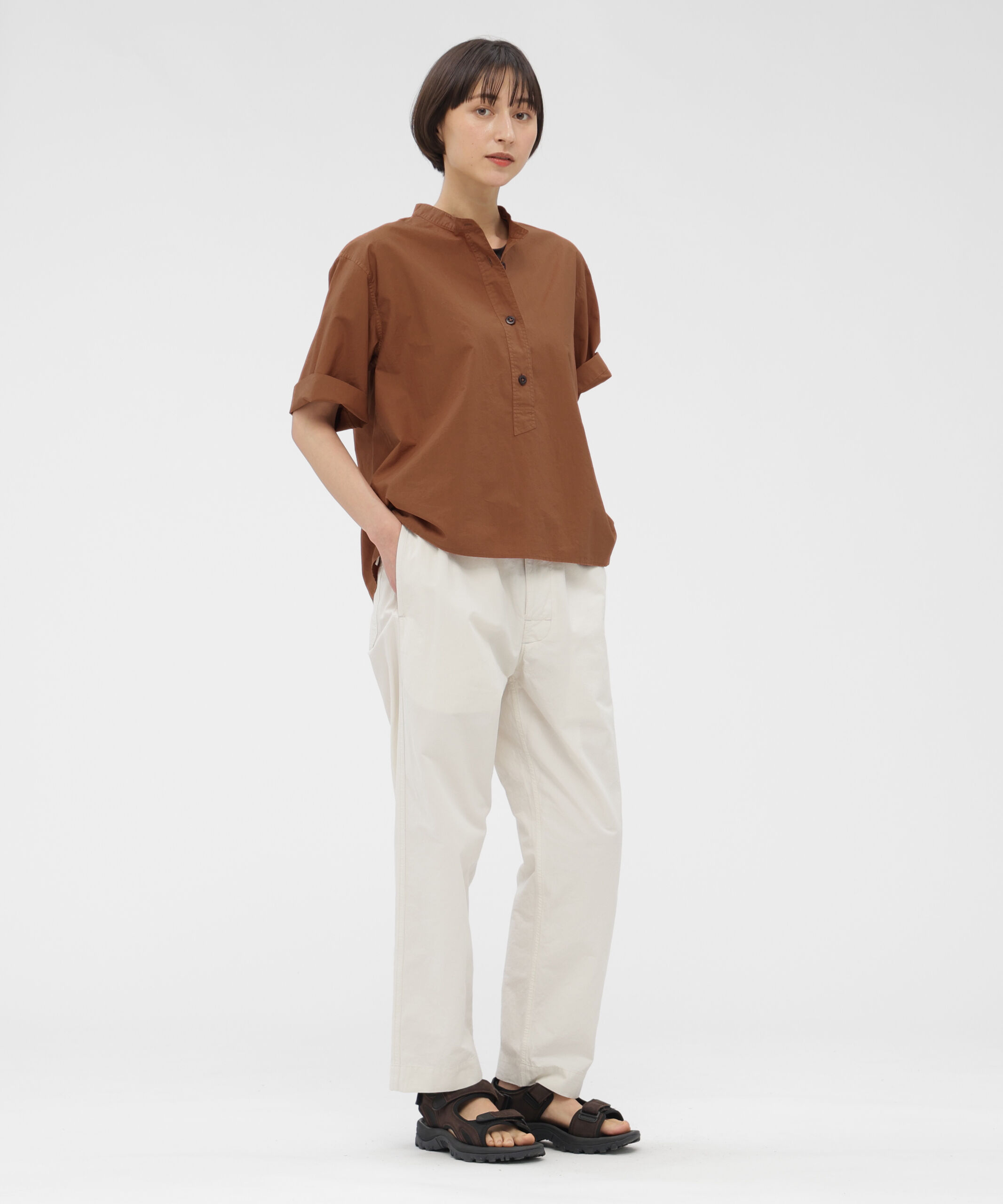 MHL.「COTTON RAMIE POPLIN SHIRT」|シャツ・ブラウス|