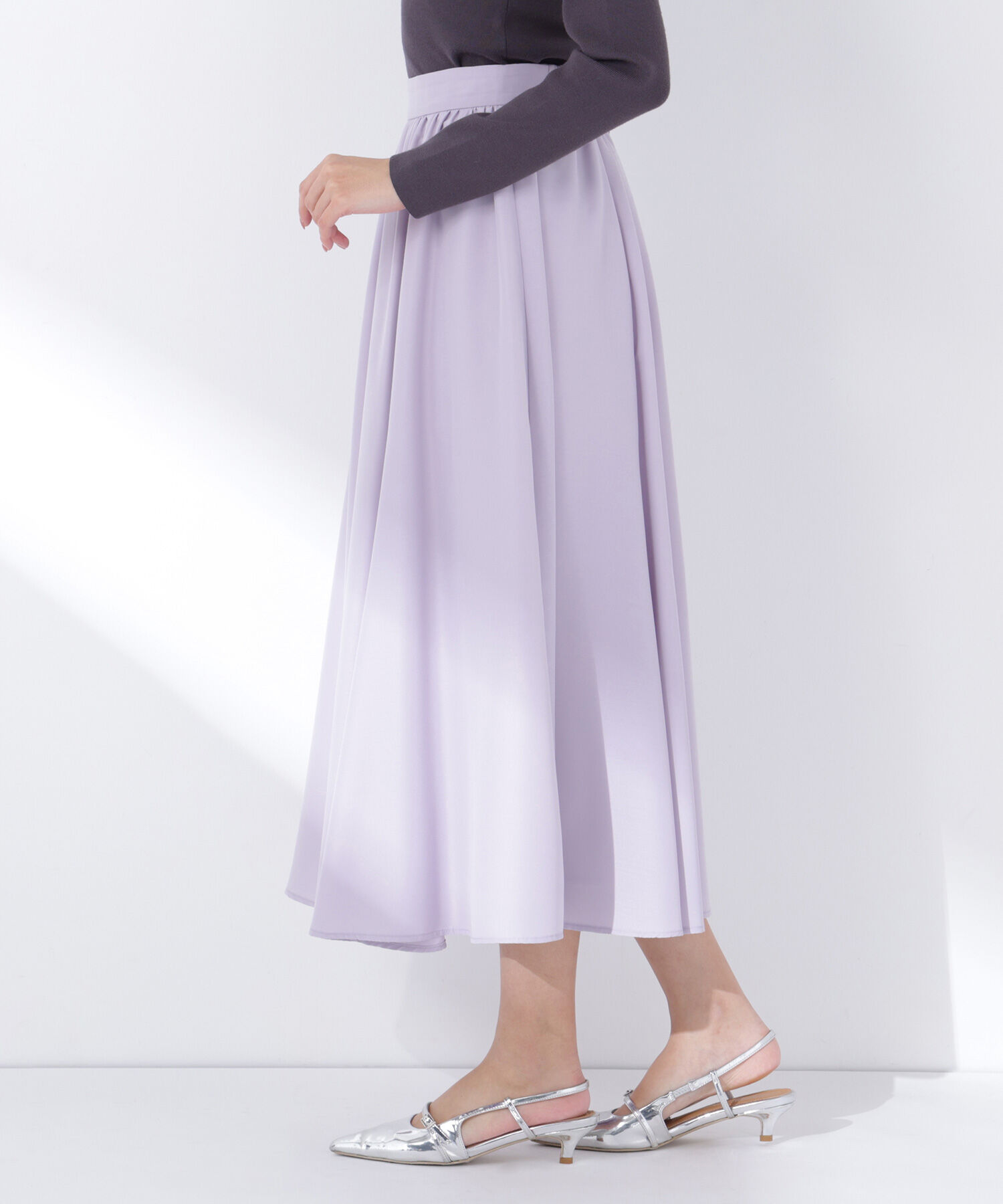  「〈ちょうど、いい服〉ふんわり春風フレアスカート」|スカート|