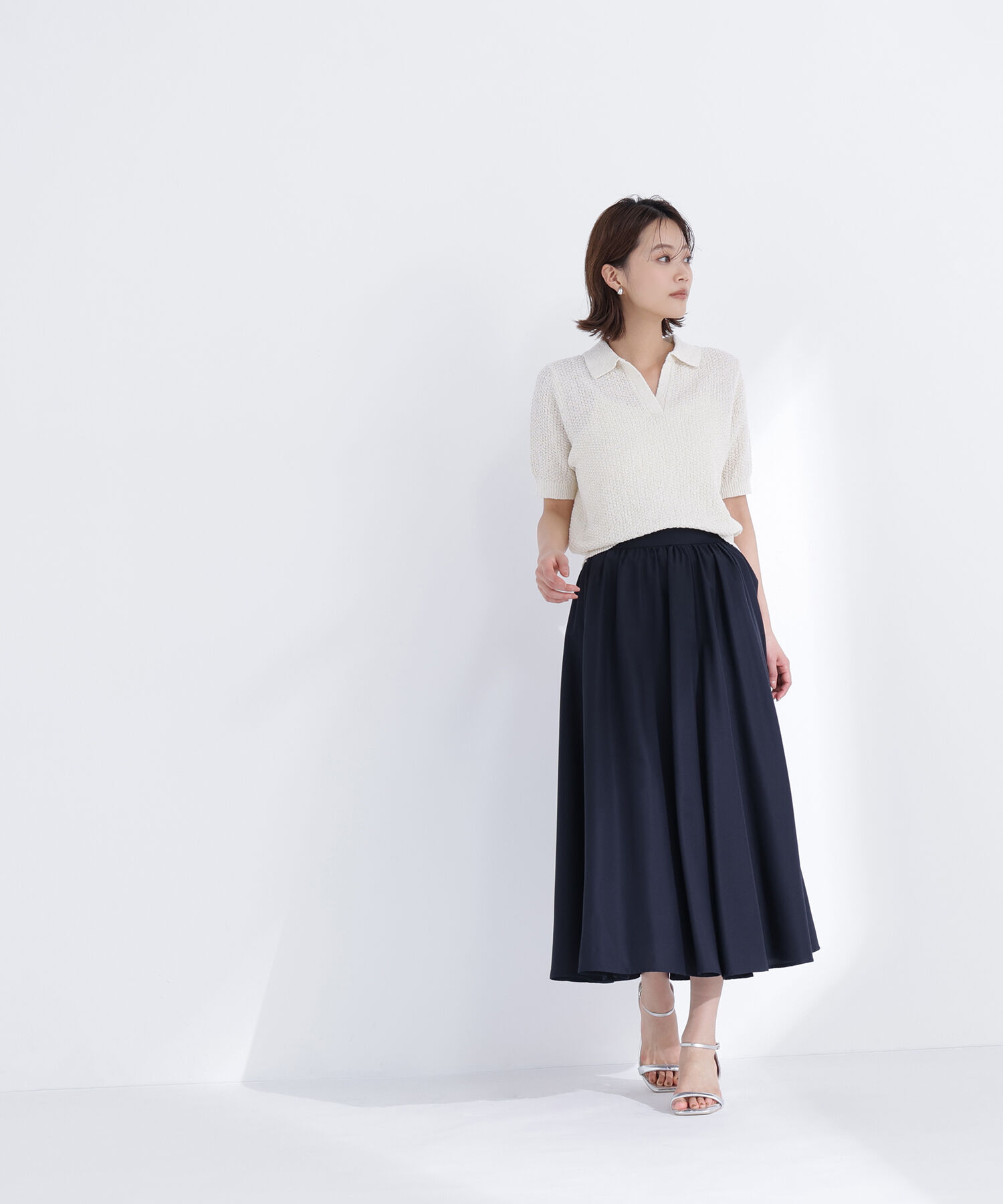  「〈ちょうど、いい服〉ふんわり春風フレアスカート」|スカート|