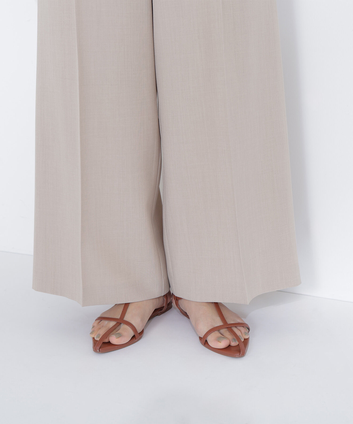  「ナローリボンタックワイドパンツ」|その他|