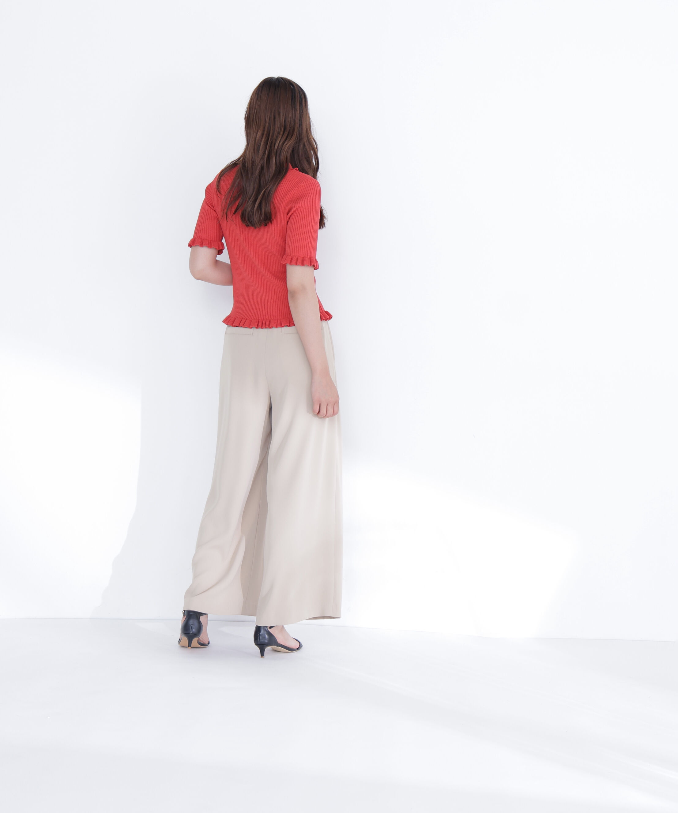  「フェイクレザーベルテッドパンツ」|その他|